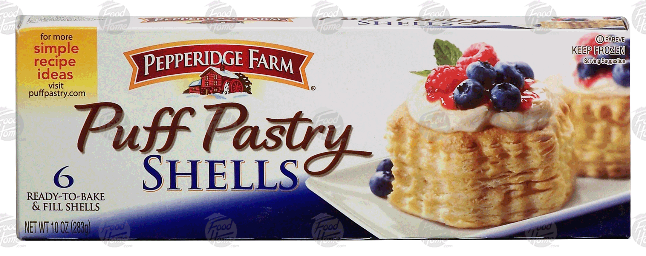 Pepperidge Farm&nbsp;&nbsp;puff pastry shells, 6 ready-to-bake & fill shells Full-Size Picture